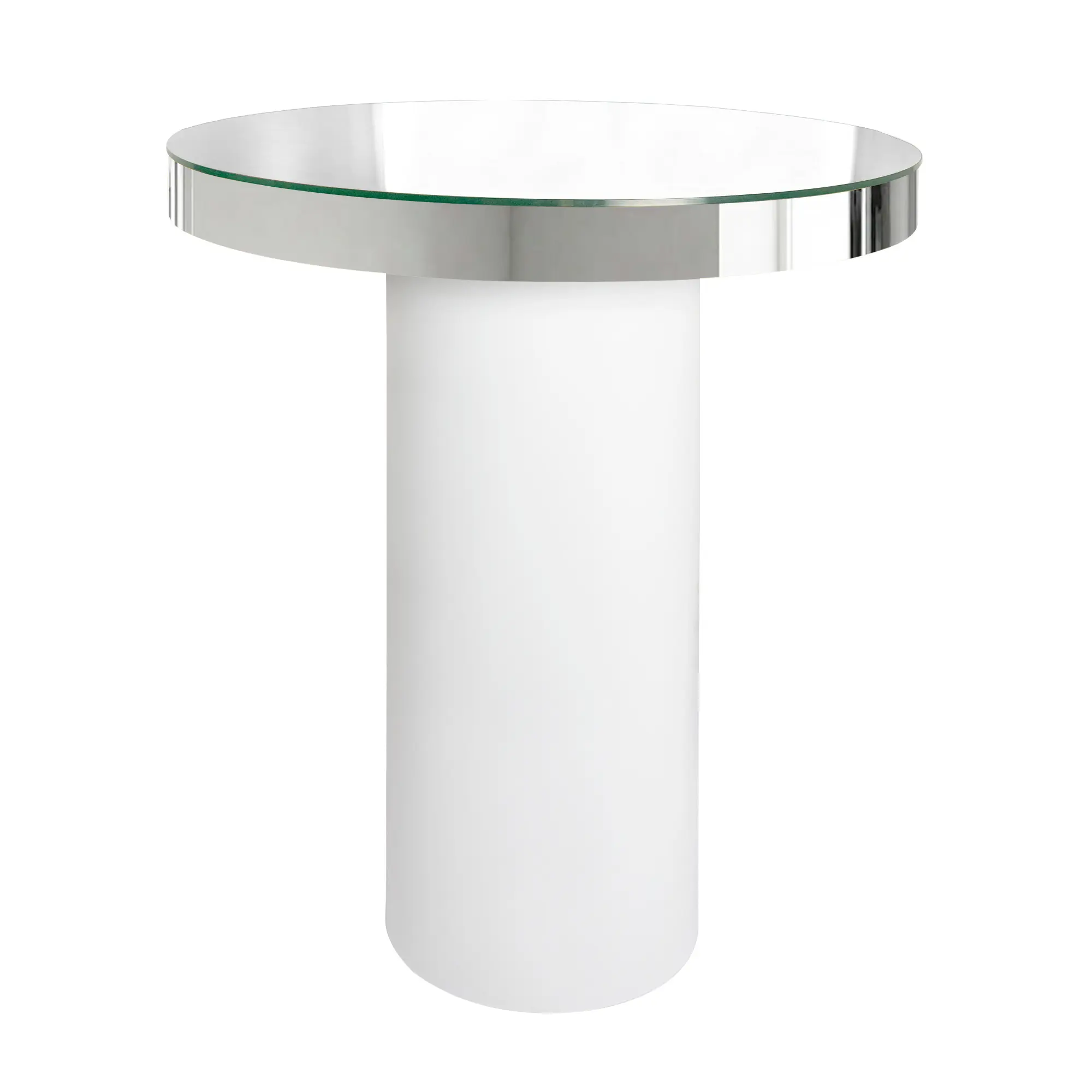 Silver Luna High Cocktail Table | Chairleader Party Rental